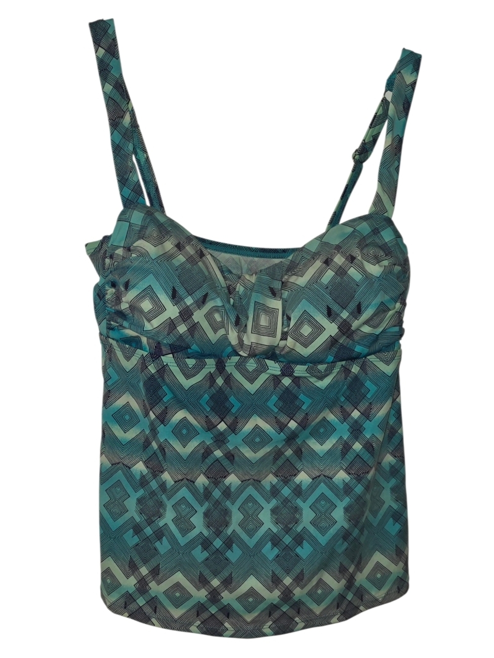 Jantzen Multicolored Tankini Top Size 8
